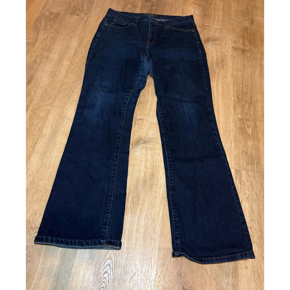 Lauren Ralph Lauren Jeans Classic Bootcut Sz 10 Dark Wash Stretch Women's EUC